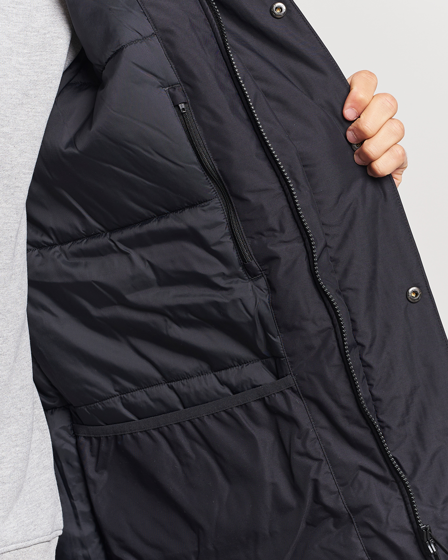 Men | Coats & Jackets | Fred Perry | Padded Zip Through Parka Black
