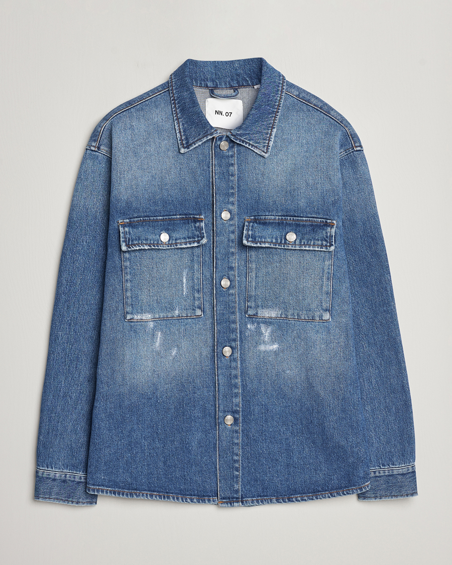Men | Coats & Jackets | NN07 | Roger Denim Jacket Mid Blue