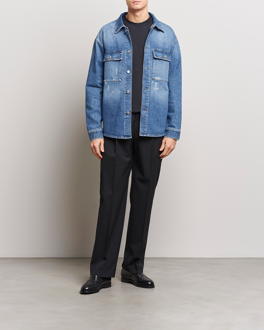Men | Coats & Jackets | NN07 | Roger Denim Jacket Mid Blue
