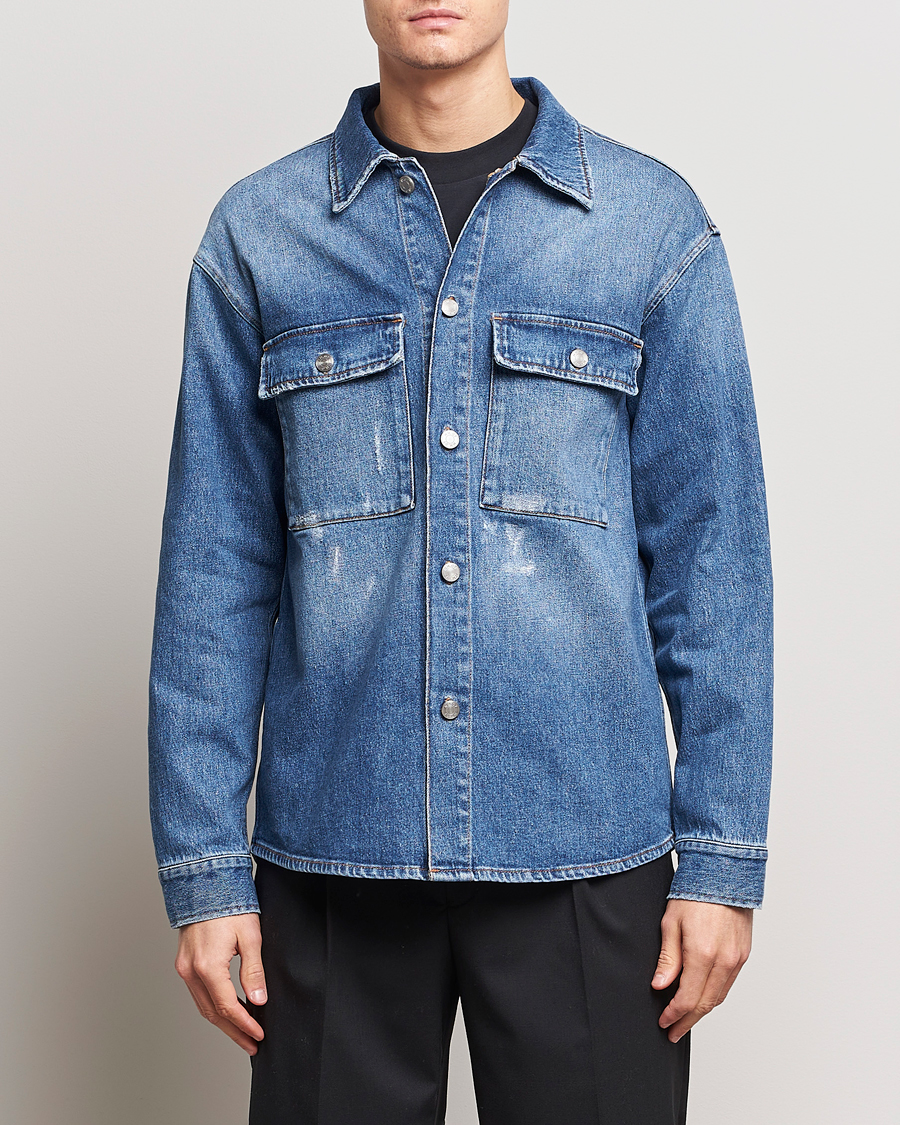Men | Coats & Jackets | NN07 | Roger Denim Jacket Mid Blue