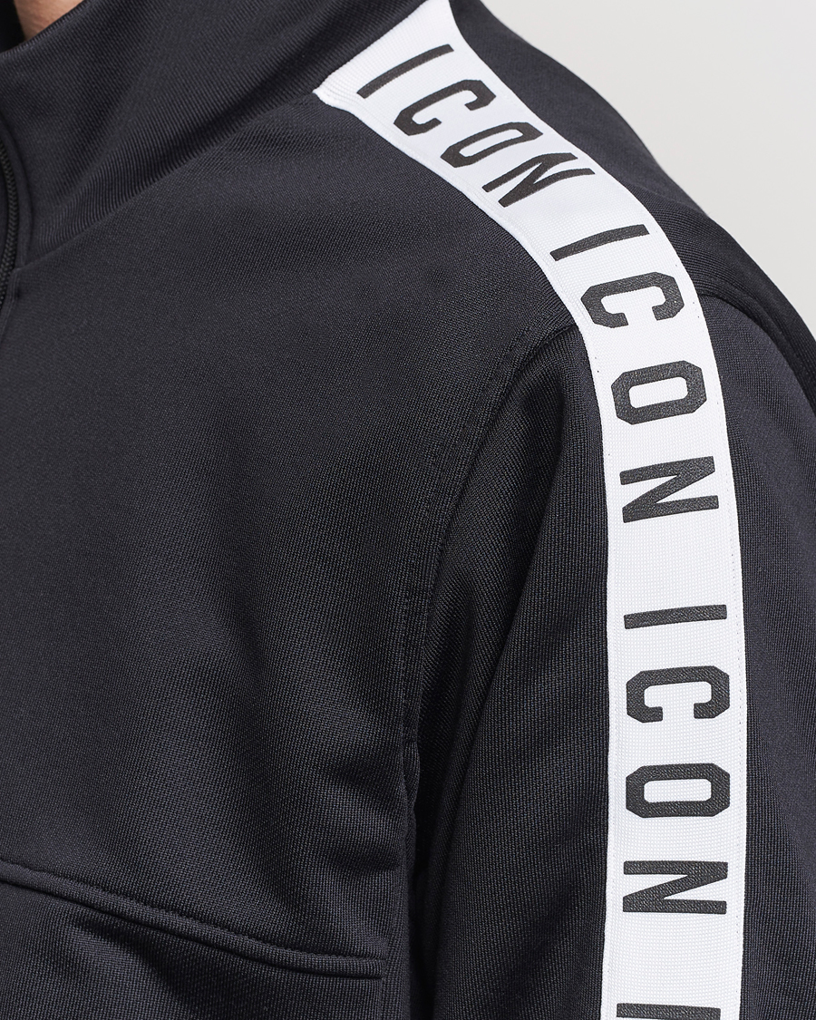 Men | Sweaters & Knitwear | Dsquared2 | Dean Sport Full Zip Track Jacket Black