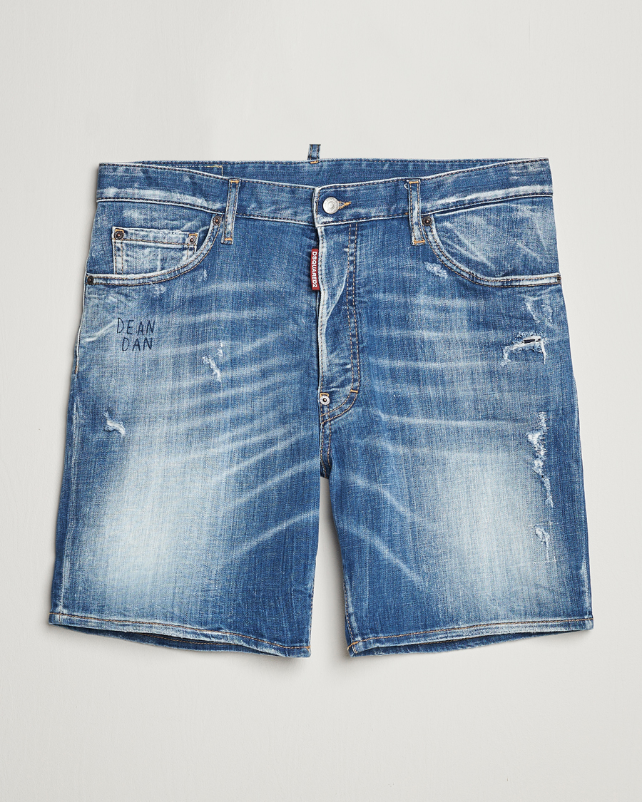 Men | Shorts | Dsquared2 | Marine Denim Shorts Light Blue