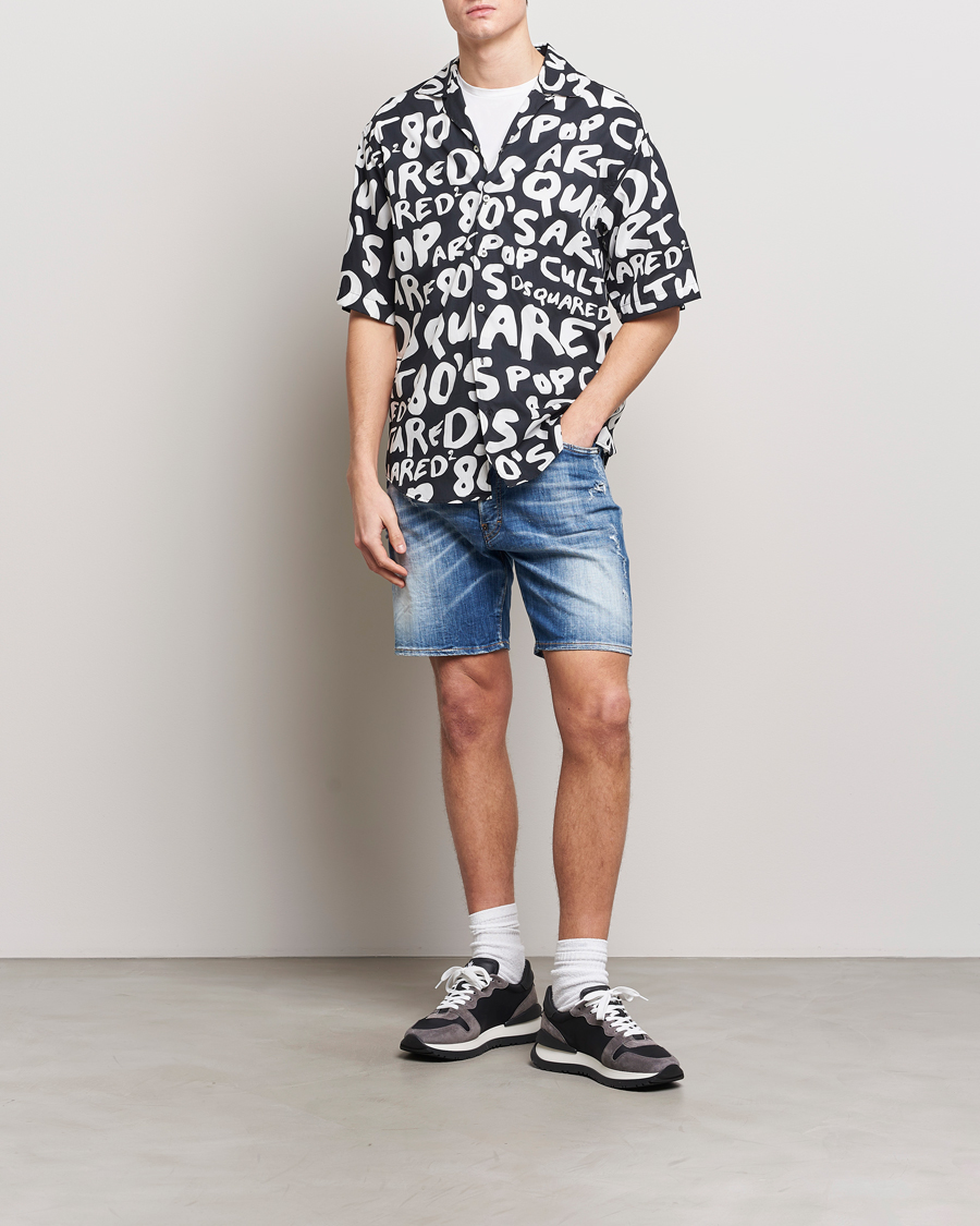 Men | Shorts | Dsquared2 | Marine Denim Shorts Light Blue