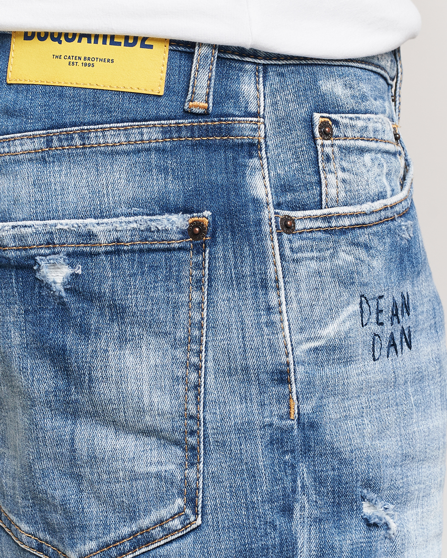 Men | Shorts | Dsquared2 | Marine Denim Shorts Light Blue