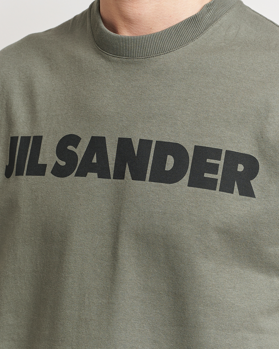 Men | T-Shirts | Jil Sander | Printed Logo T-Shirt Thyme Green