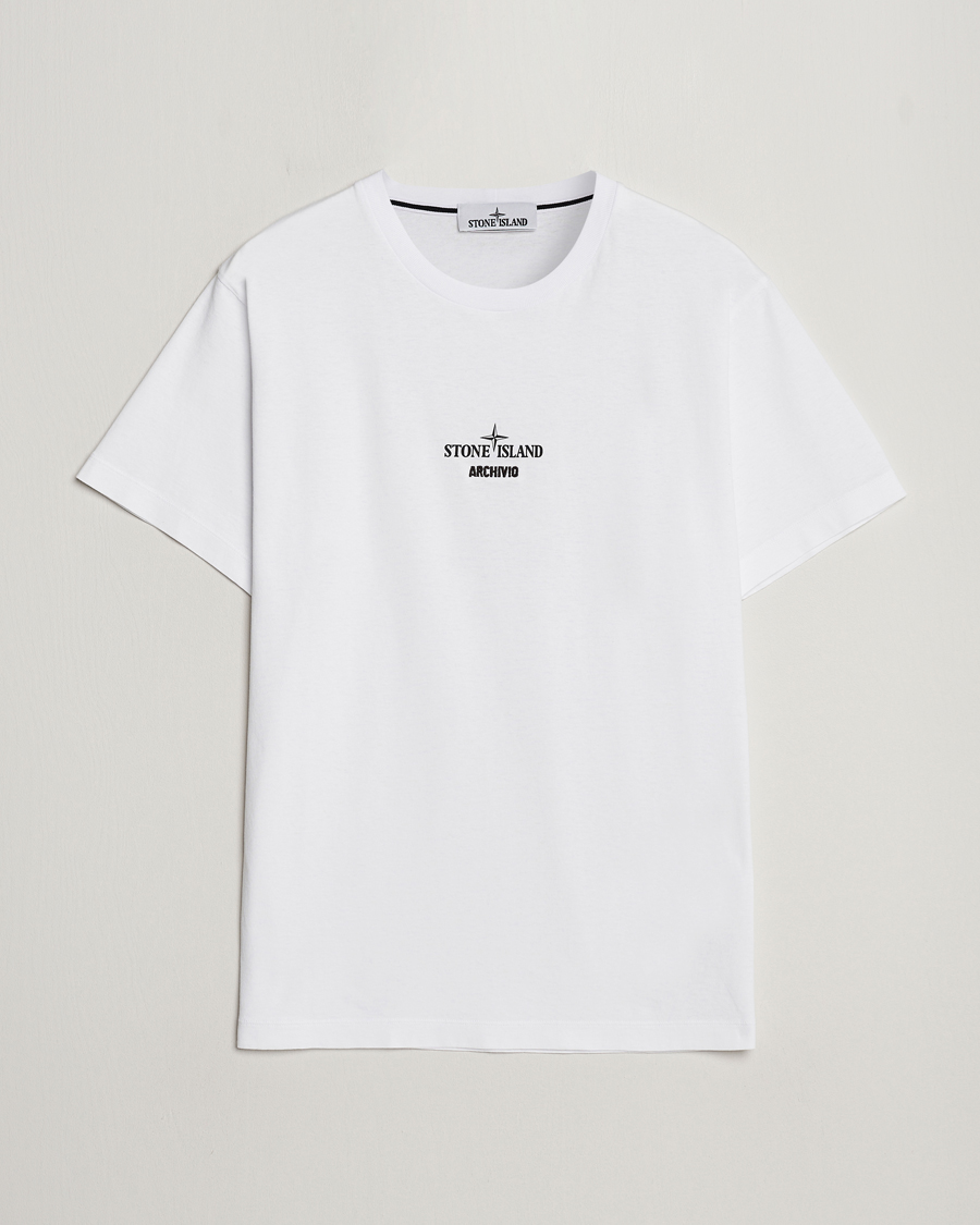 Men | T-Shirts | Stone Island | Archivio Print T-Shirt White