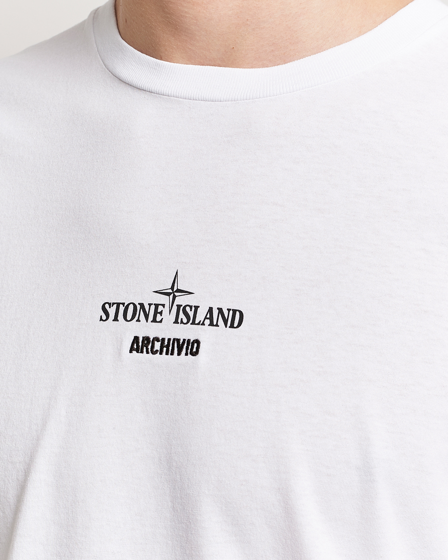 Men | T-Shirts | Stone Island | Archivio Print T-Shirt White