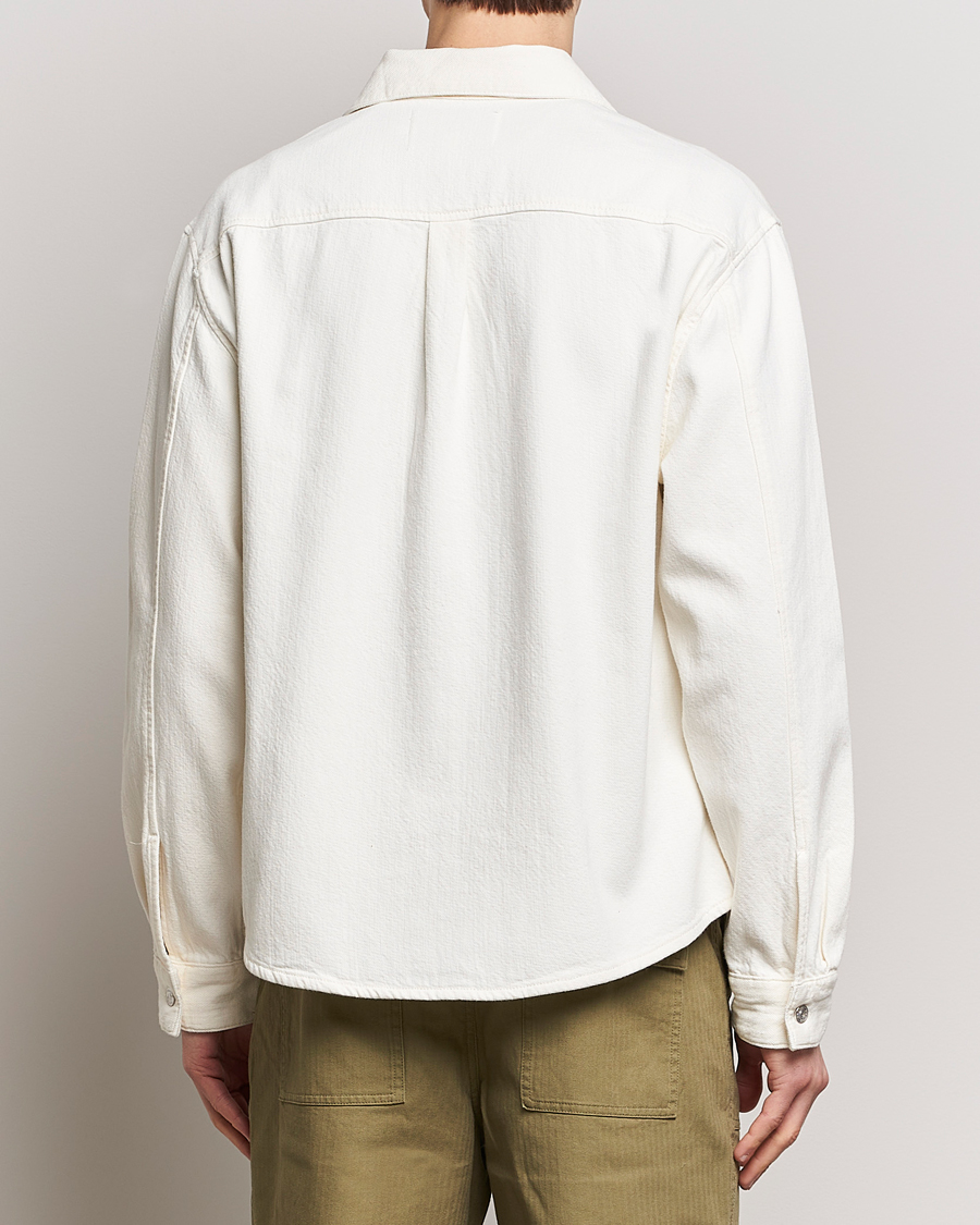 Men | Shirts | FRAME | Textured Terry Overshirt Off White