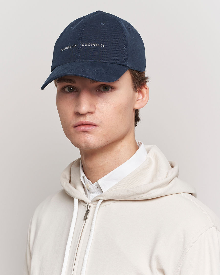 Men | Brunello Cucinelli Cotton Baseball Cap Navy | Brunello Cucinelli | Cotton Baseball Cap Navy