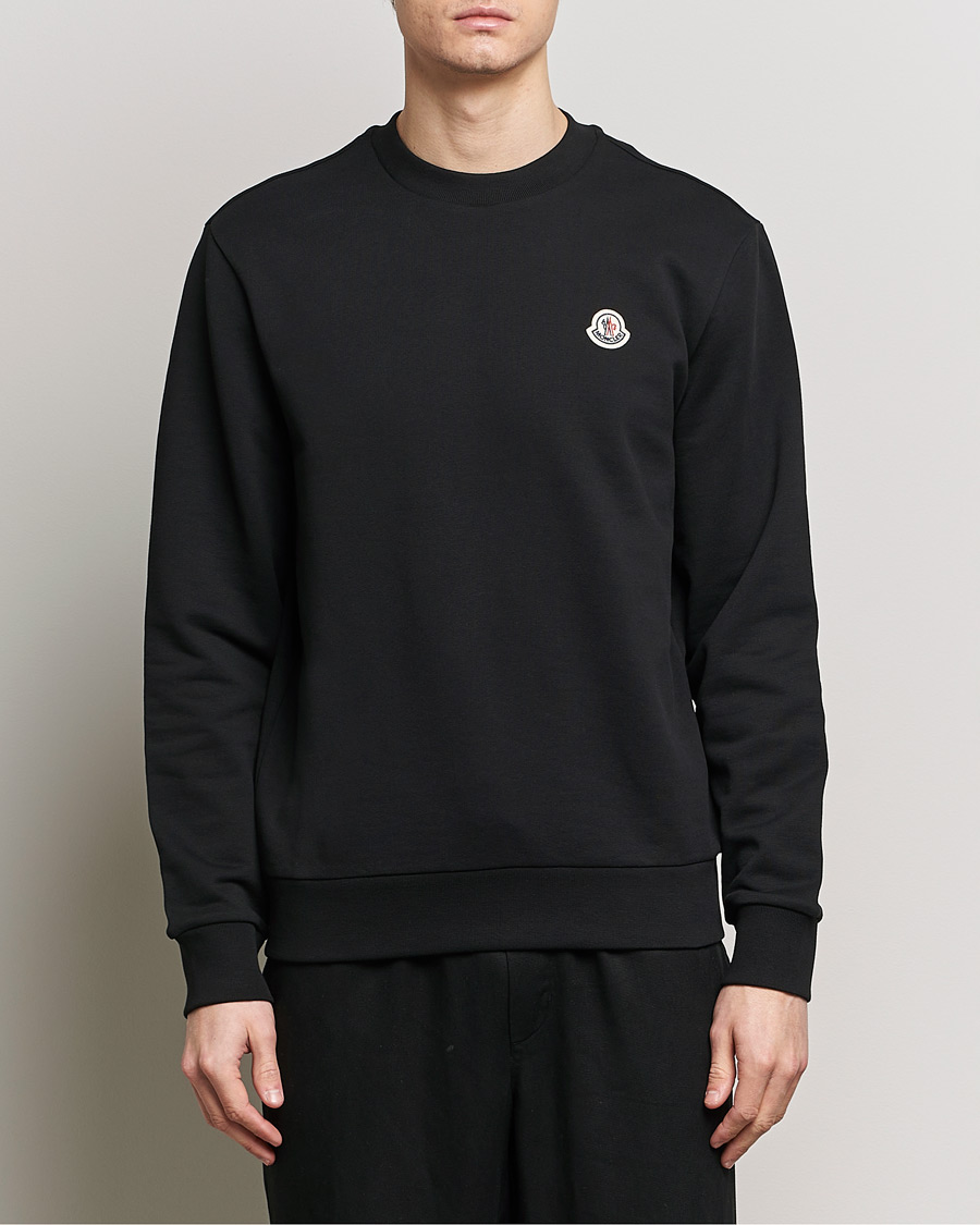 Men | Sweaters & Knitwear | Moncler | Logo Sweatshirt Black