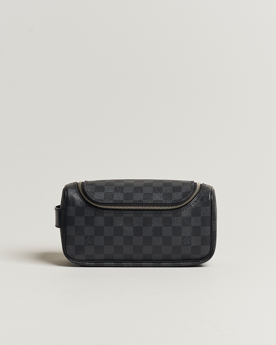Men | Louis Vuitton Pre-Owned Toiletry Bag Damier Graphite | Louis Vuitton Pre-Owned | Toiletry Bag Damier Graphite