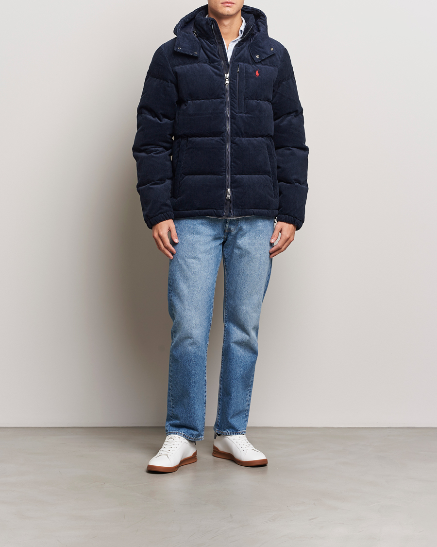 Palace ralph lauren corduroy down jacket aviator navy online