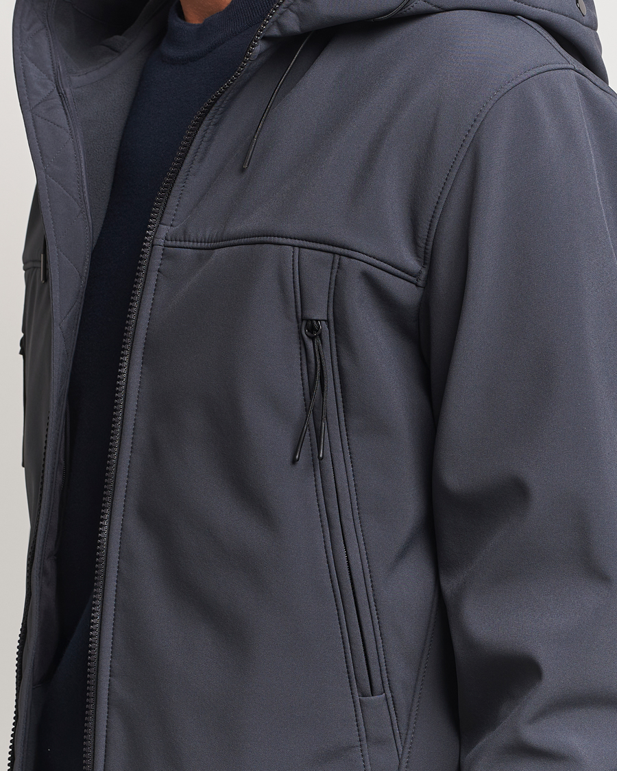 Men | Coats & Jackets | C.P. Company | CP Shell Hooded Jacket Grey Black
