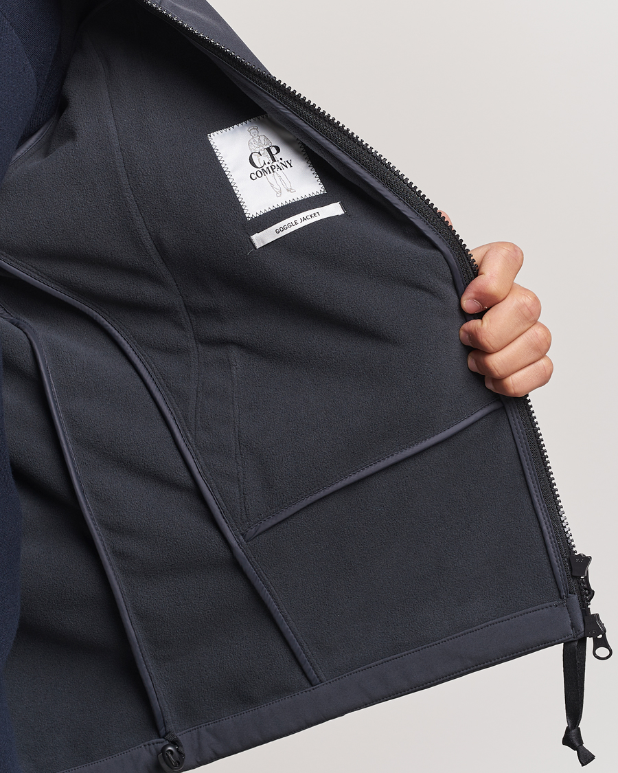 Men | Coats & Jackets | C.P. Company | CP Shell Hooded Jacket Grey Black