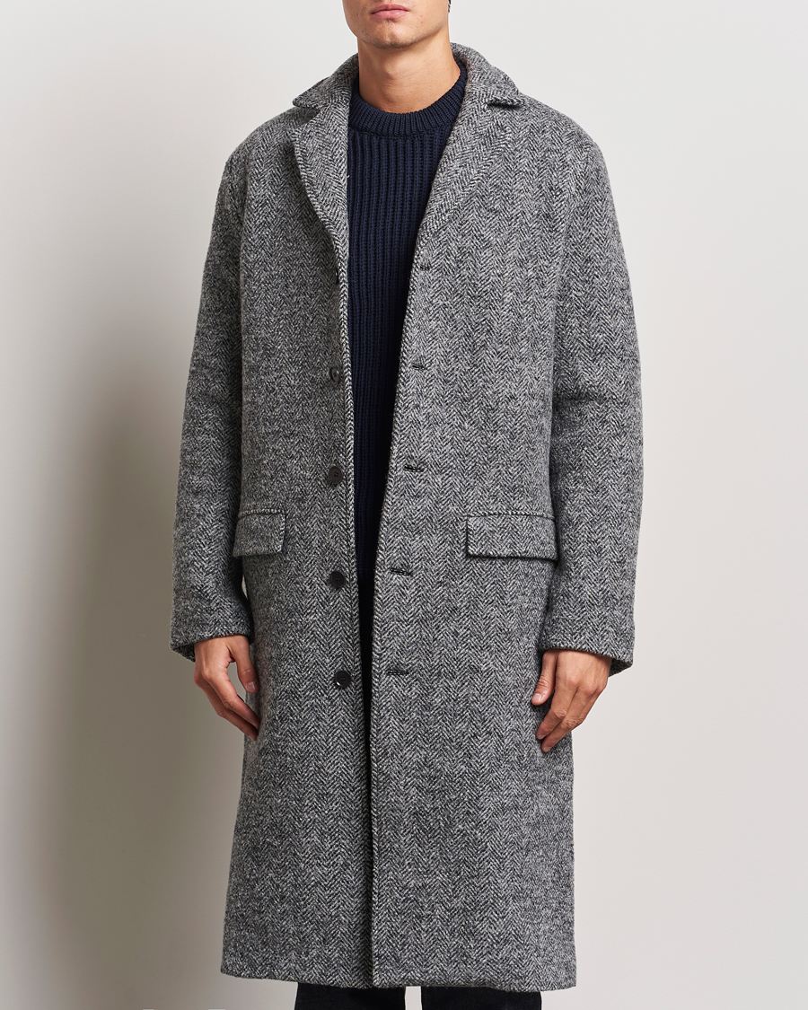 Men | Coats & Jackets | Samsøe Samsøe | Tefsa Wool Coat Black Melange