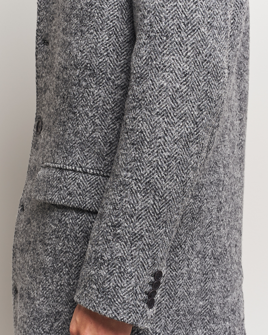 Men | Coats & Jackets | Samsøe Samsøe | Tefsa Wool Coat Black Melange