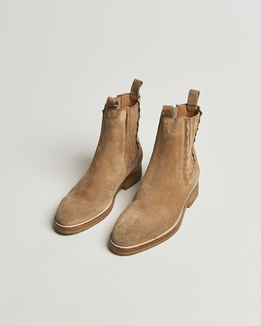 Men | Golden Goose Chelsea Boots Beige Suede | Golden Goose | Chelsea Boots Beige Suede