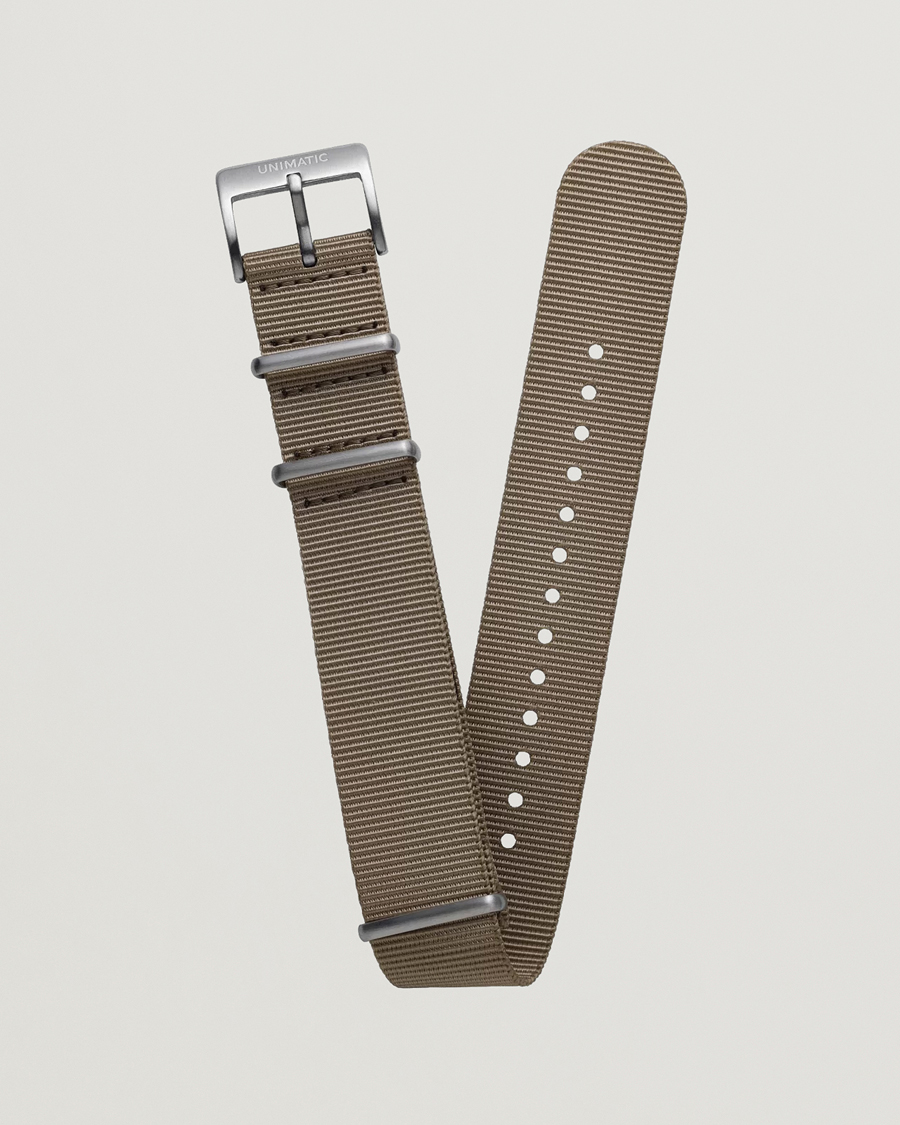 Men | UNIMATIC Nylon Nato Steel 22m Strap Sand | UNIMATIC | Nylon Nato Steel 22m Strap Sand
