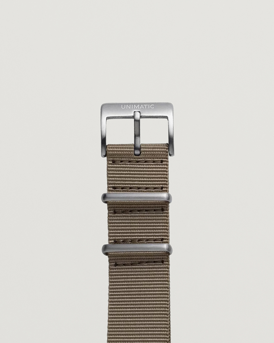 Men | UNIMATIC Nylon Nato Steel 22m Strap Sand | UNIMATIC | Nylon Nato Steel 22m Strap Sand