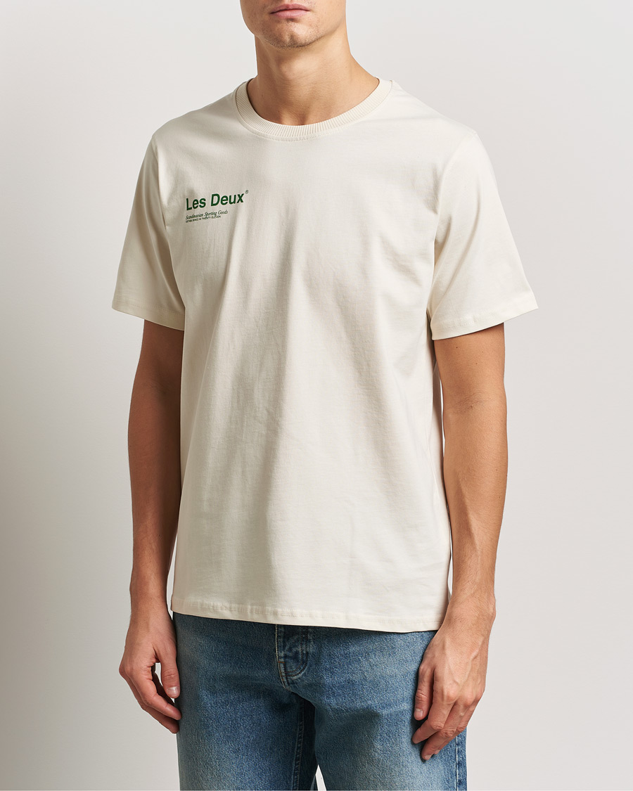Men | T-Shirts | LES DEUX | Brody Printed T-shirt 2.0 Ivory