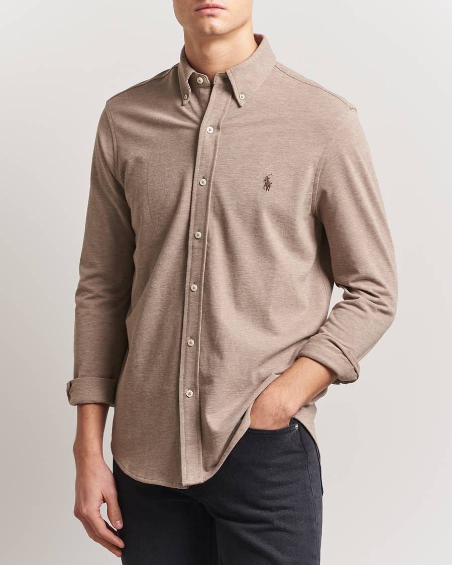Men | Shirts | Polo Ralph Lauren | Featherweight Mesh Shirt Adirondack Heahter