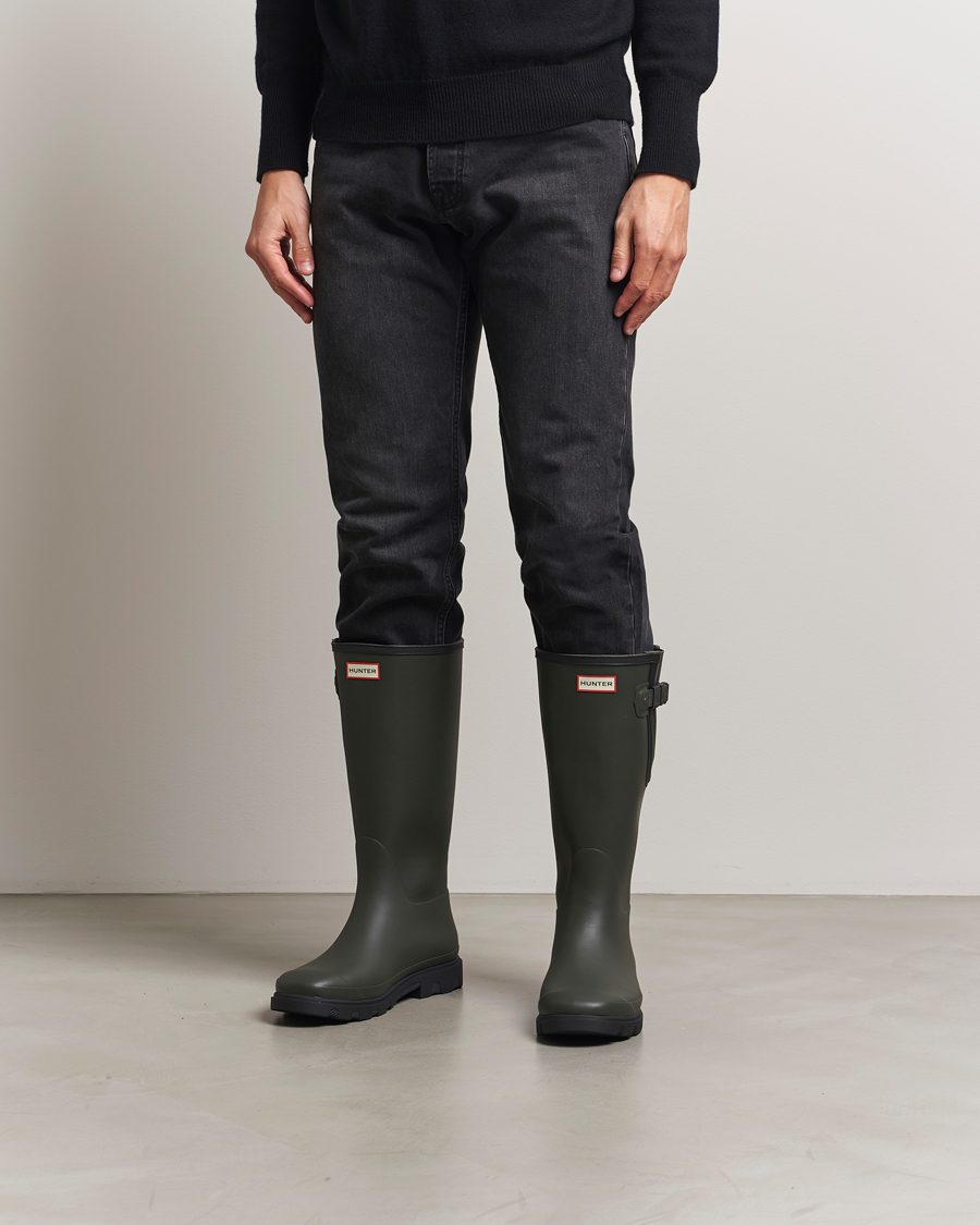 Men | Overshoes & Rubber boots | Hunter Boots | Downpour Adjustable Boot Dark Olive