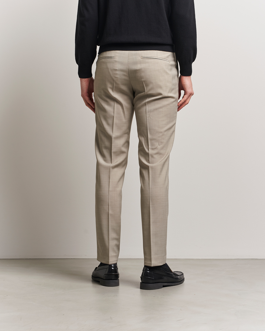 Men | Trousers | Tiger of Sweden | Tenuta Wool Trousers Sand