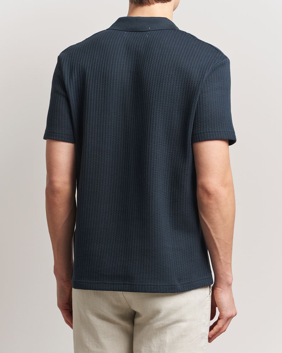 Men | Polo Shirts | Samsøe Samsøe | Jase Structured Knitted Polo Salute Navy
