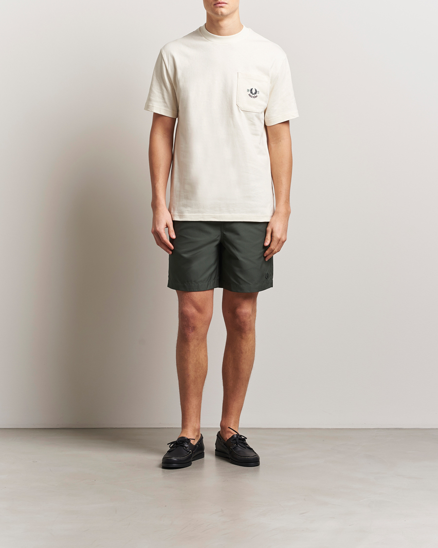 Men | Fred Perry Classic Swimshorts Court Green S | Fred Perry | Classic Swimshorts Court Green S