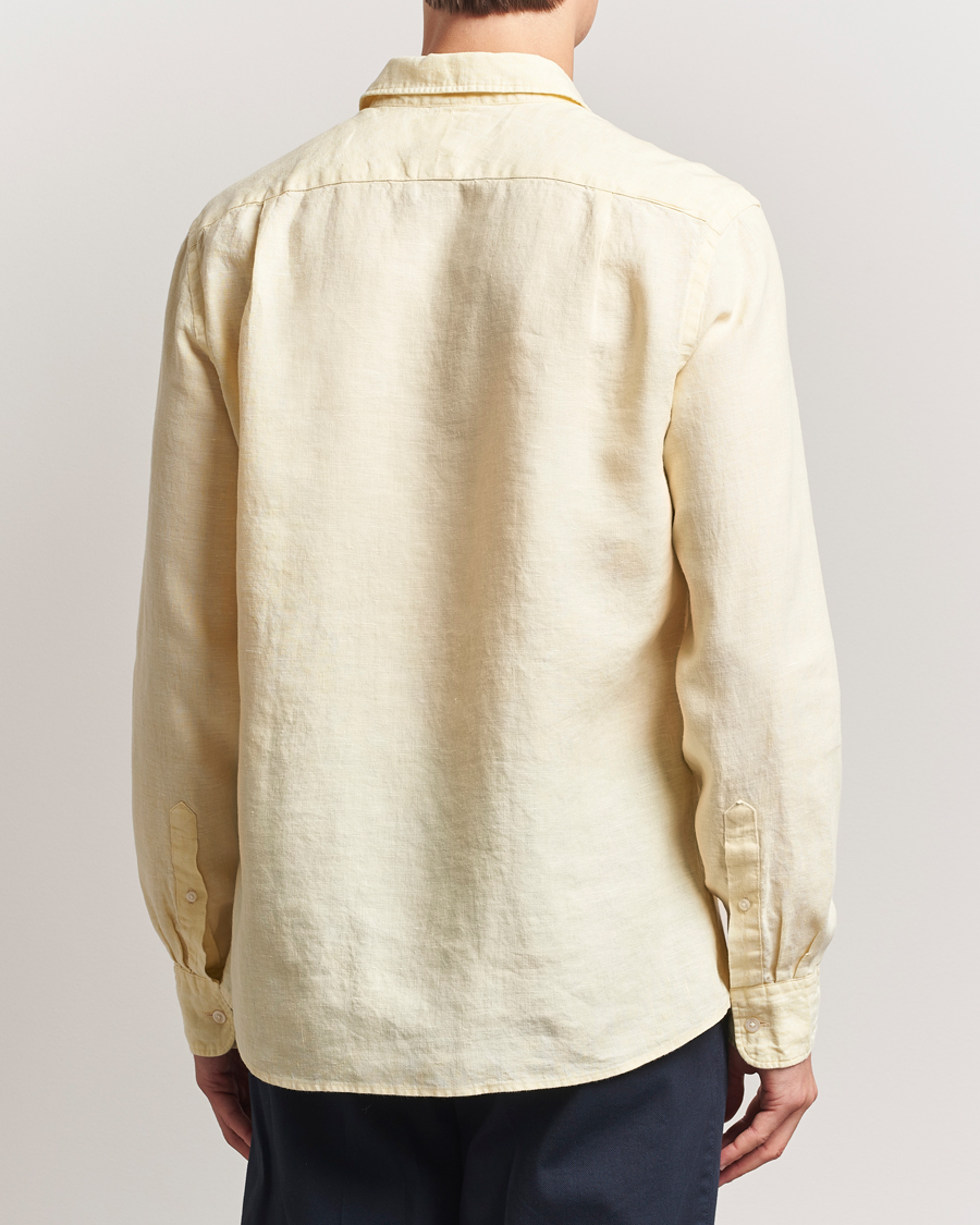 Men | Shirts | Charles Tyrwhitt | Pure Linen Slim Fit Shirt Lemon