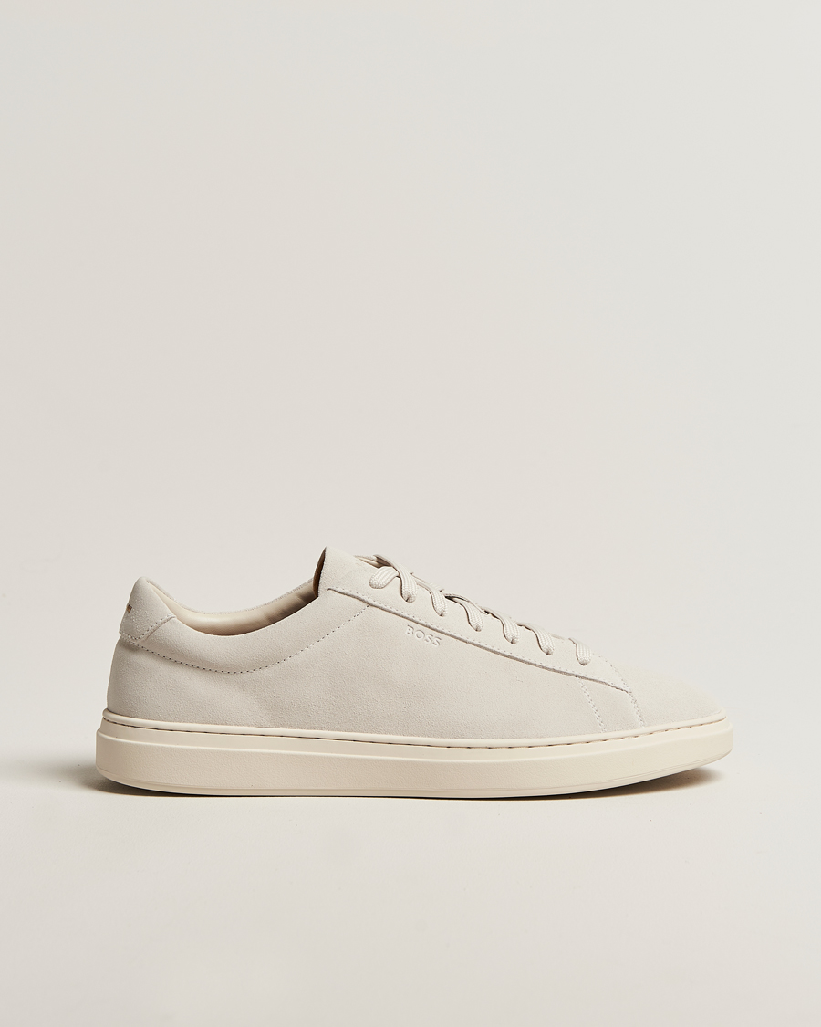 Men | BOSS BLACK Kieran Suede Sneaker Open White | BOSS BLACK | Kieran Suede Sneaker Open White