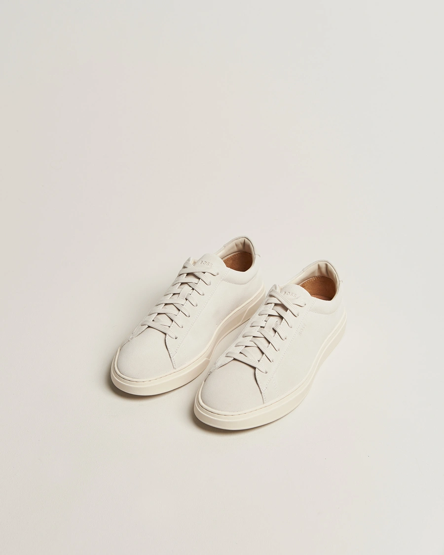 Men | BOSS BLACK Kieran Suede Sneaker Open White | BOSS BLACK | Kieran Suede Sneaker Open White