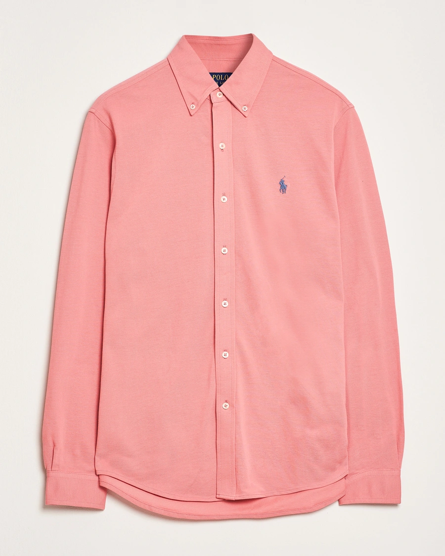 Men | Shirts | Polo Ralph Lauren | Featherweight Mesh Shirt Desert Rose