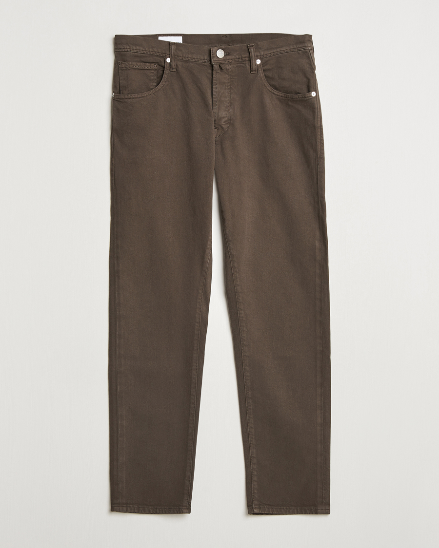 Men | Trousers | Incotex | 5-Pocket Cotton Stretch Pants Dark Brown
